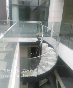 弧形玻璃樓梯16