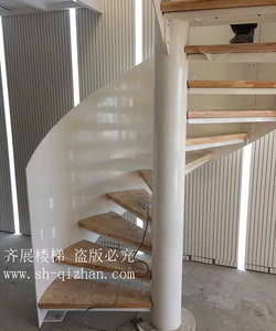 旋轉(zhuǎn)鋼木樓梯13