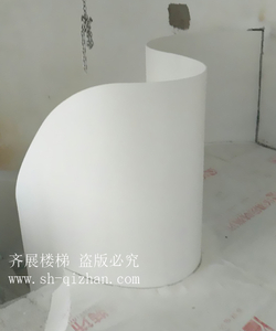弧形鋼板欄桿樓梯21