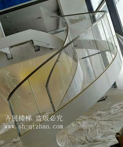 弧形玻璃樓梯20