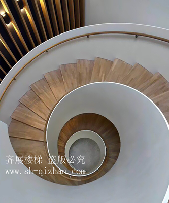 弧形鋼板欄桿樓梯5