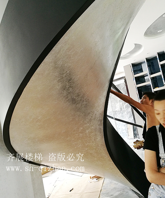 水泥基礎現代樓梯9