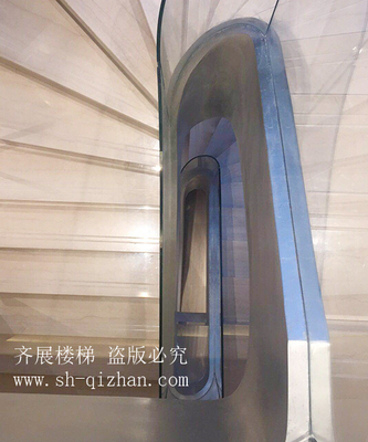 弧形玻璃樓梯3