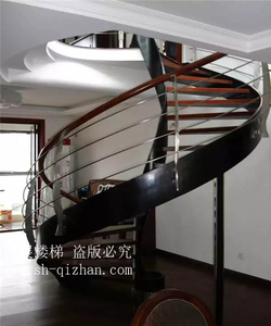 旋轉(zhuǎn)鋼木樓梯20
