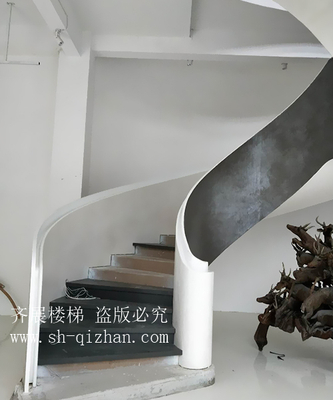 弧形鋼板欄桿樓梯8