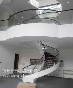 弧形玻璃樓梯10