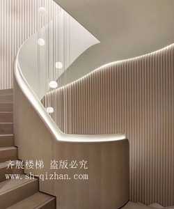 弧形鋼板欄桿樓梯28