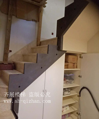 水泥基礎現代樓梯18
