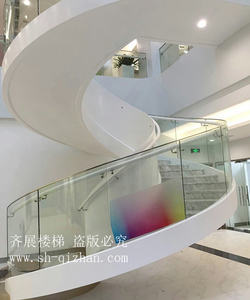 弧形玻璃樓梯27