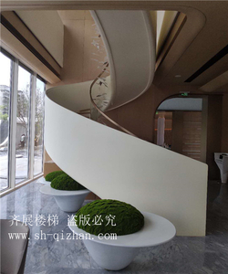 弧形玻璃樓梯28