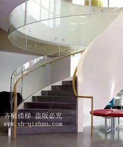 弧形鋼板欄桿樓梯16