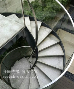 弧形玻璃樓梯15