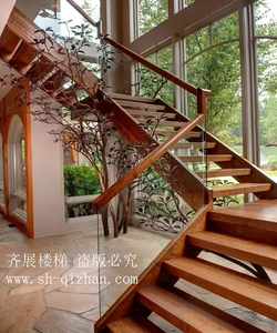 直行鋼木樓梯3