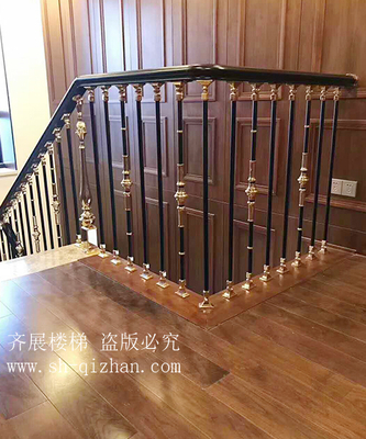 豪華中式銅藝欄桿15