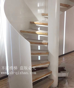 旋轉(zhuǎn)鋼木樓梯3