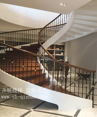 旋轉(zhuǎn)鋼木樓梯5