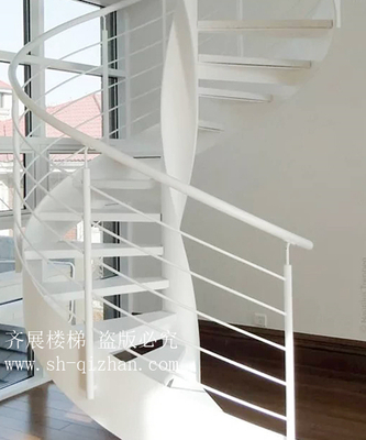 旋轉(zhuǎn)鋼木樓梯6