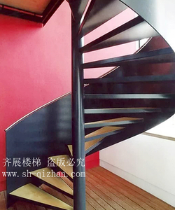 旋轉(zhuǎn)鋼木樓梯9